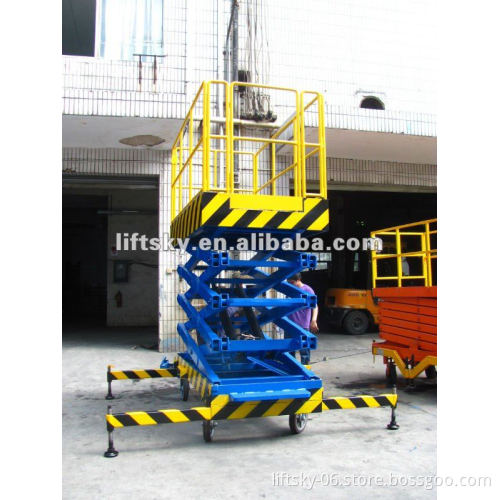 Mobile hydraulic scissor lift